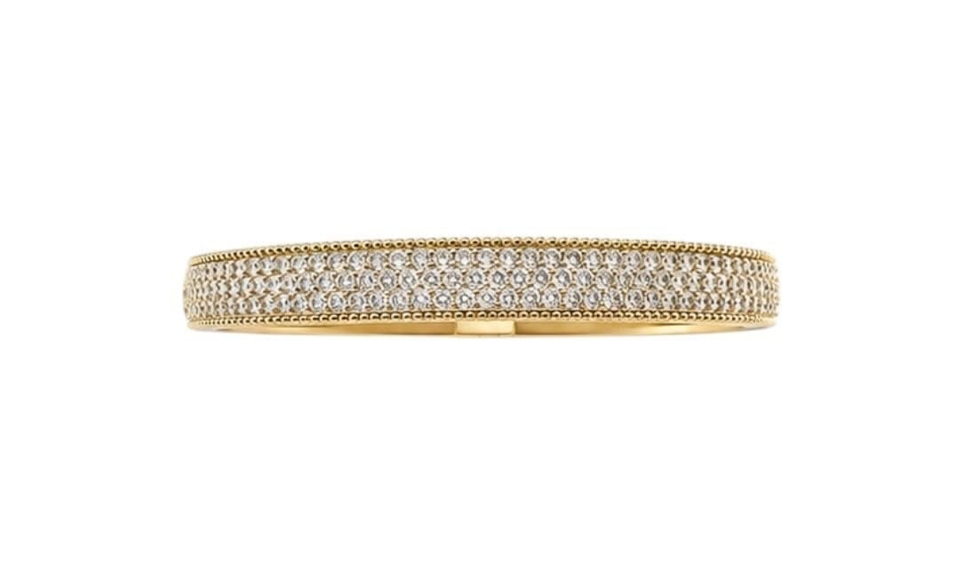 14K Gold Vip Taşlı Kelepçe Biezik