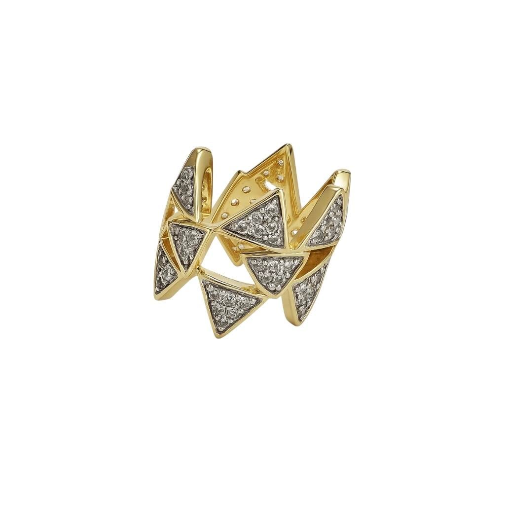 Bicolor Geometrik Ear Cuff