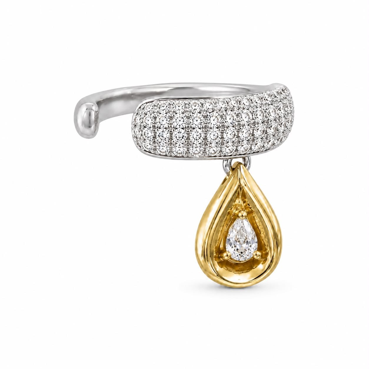 Damla Taşlı Ear Cuff