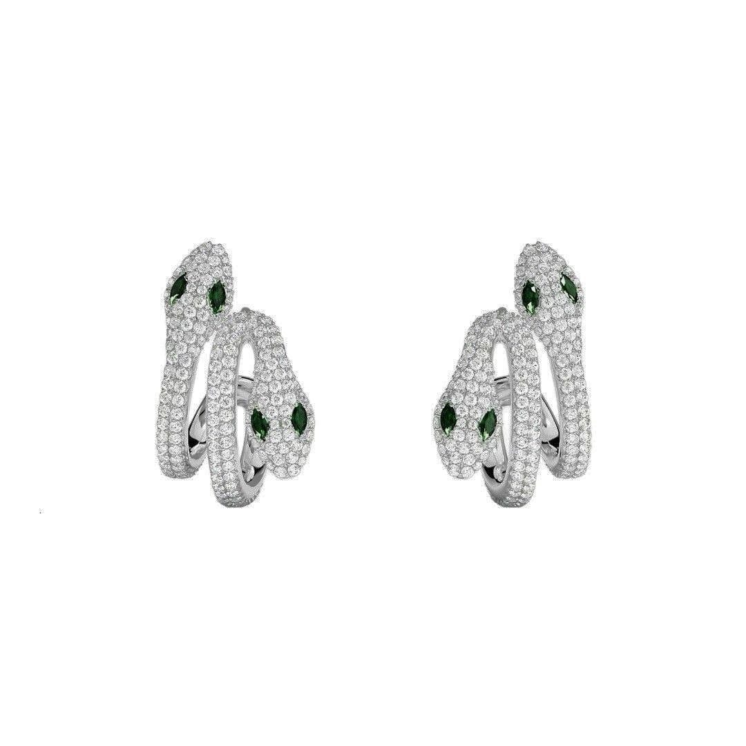 Emerald Serpent Küpe