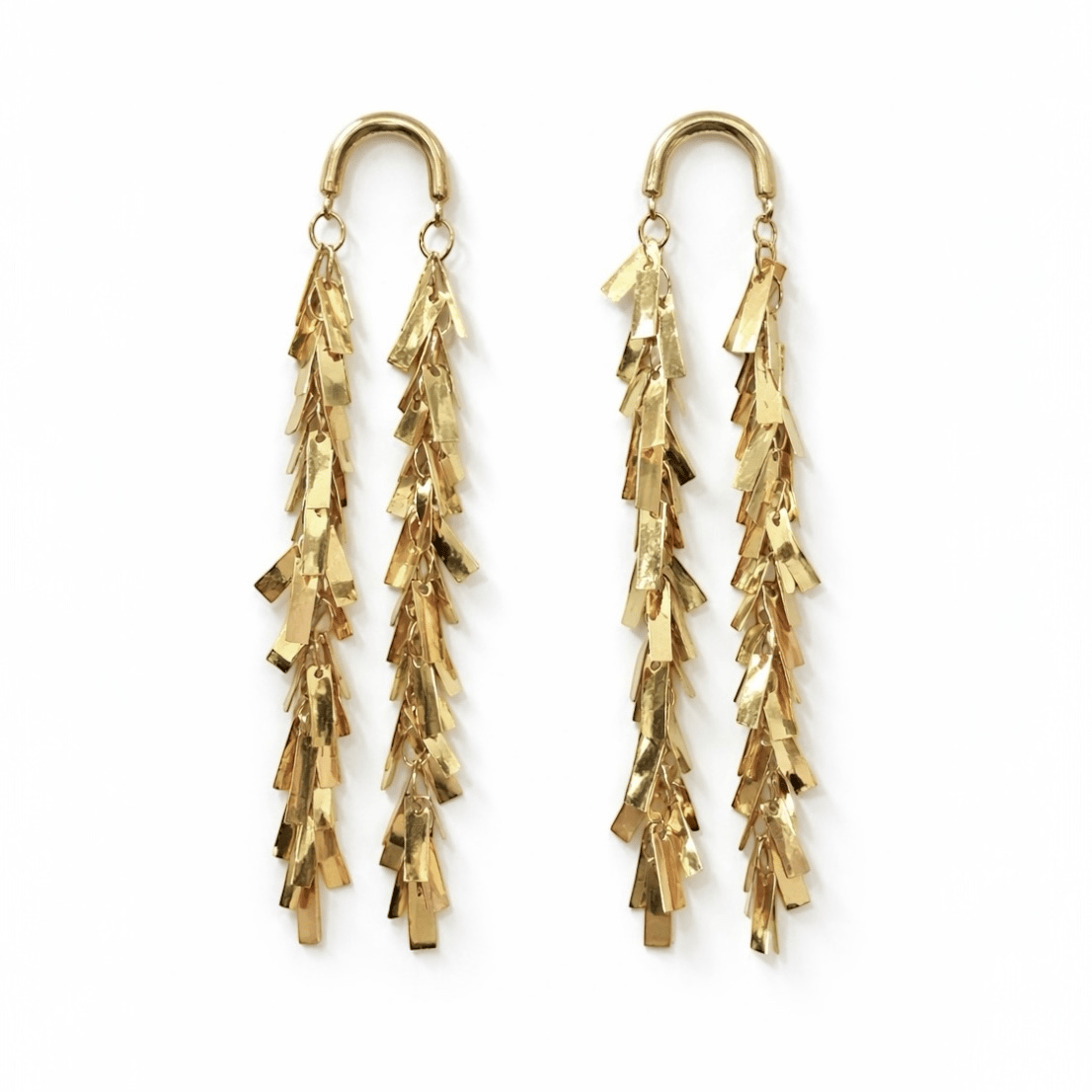 Gold Sallantılı Küpe