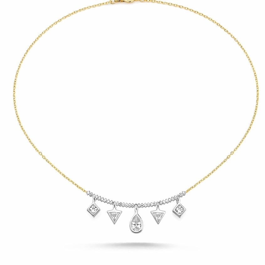 Icon Silver Charm Işıltı Kolye