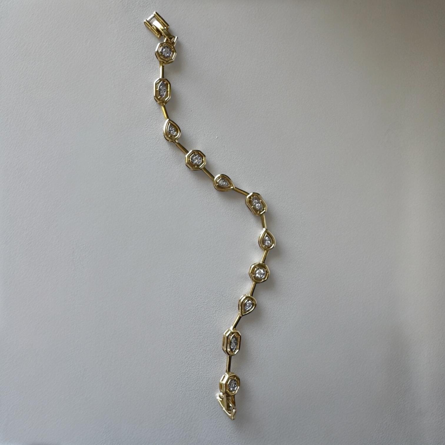 İthal Seri 14K Gold Bileklik