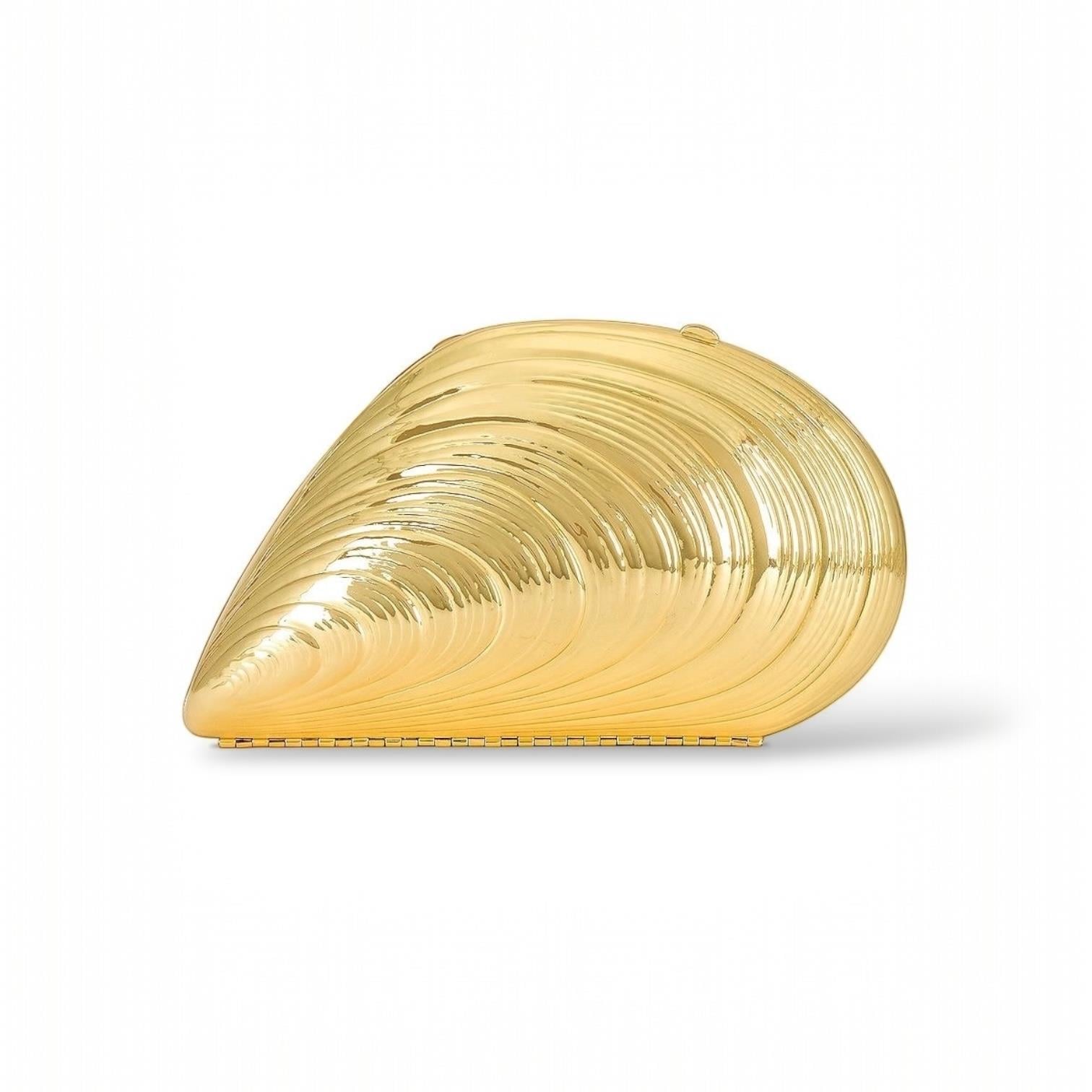 Midye Gold Plaka Çanta