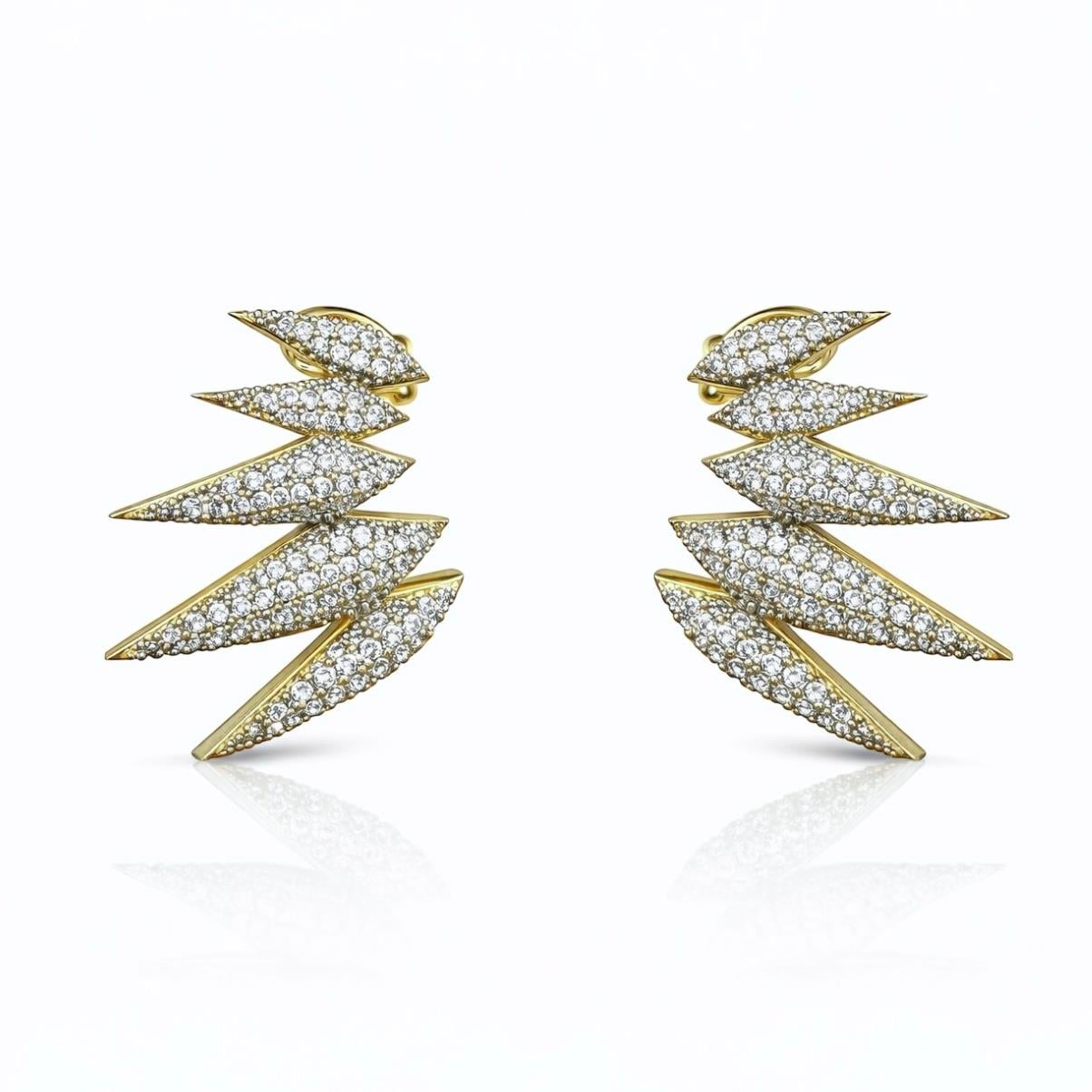 Mix Işıltı İğneli Ear Cuff Küpe