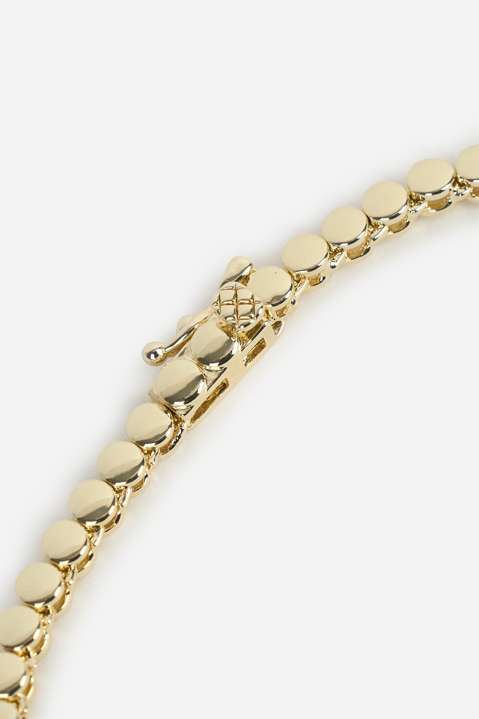 Ruby Drape Işıltılı Sallantılı Gold Kolye