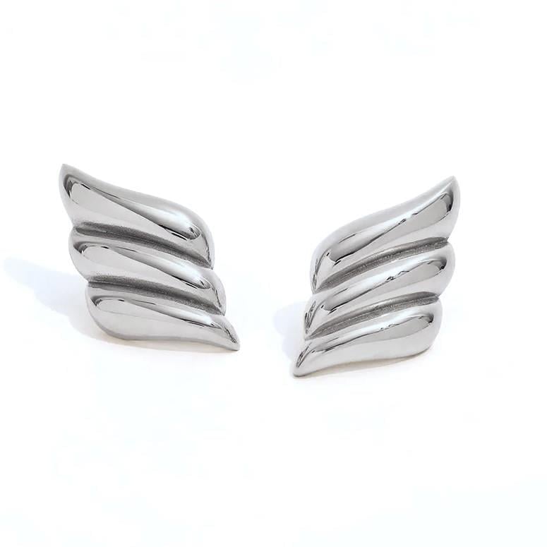 Silver Renk Kanat Küpe