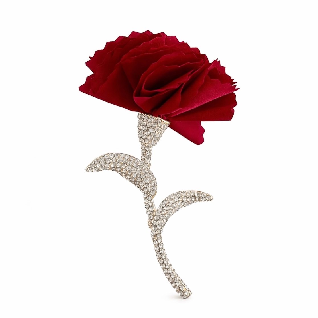 Velvet Rose Taşlı Broş