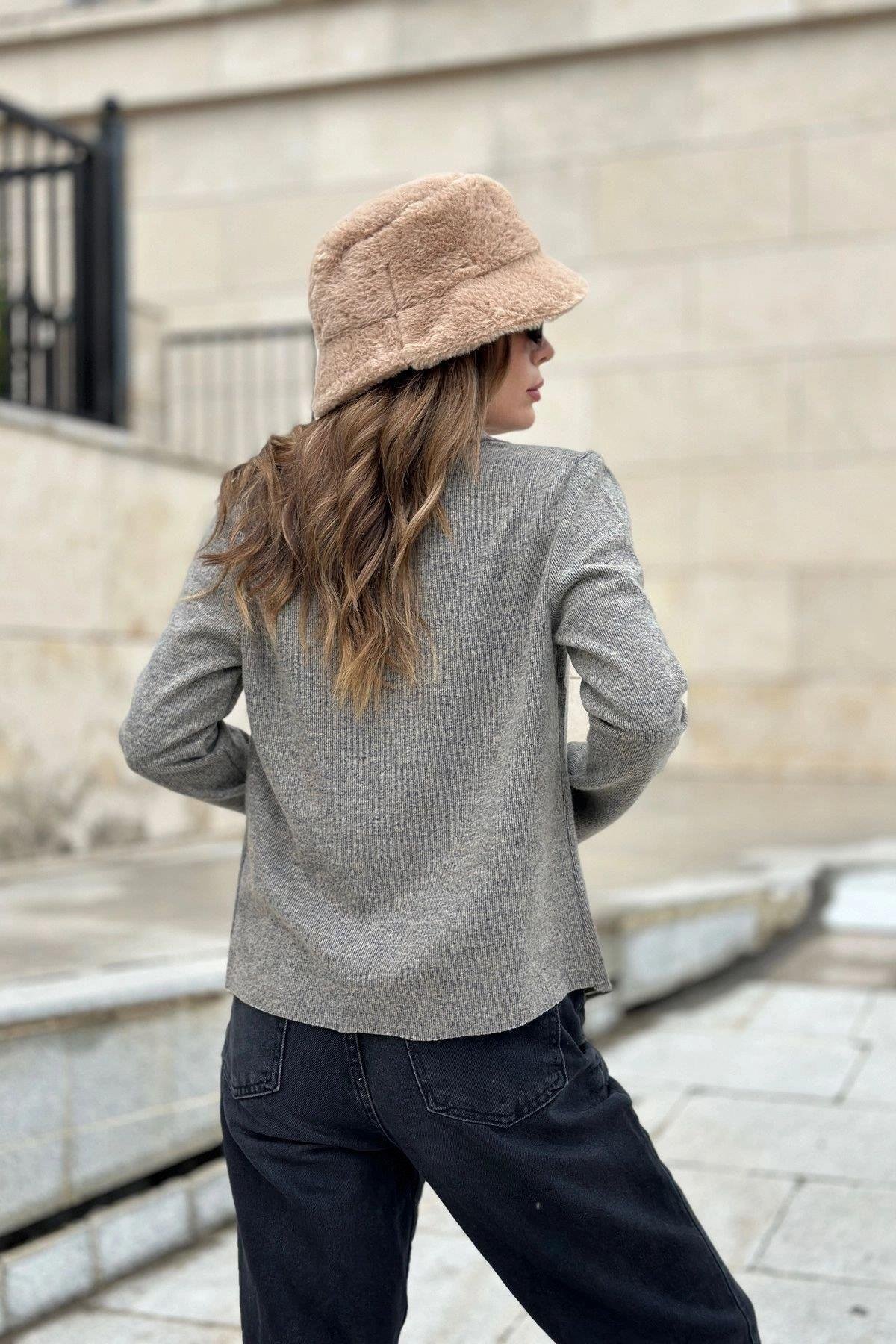 Kadın Bej Ceket - 700-2975