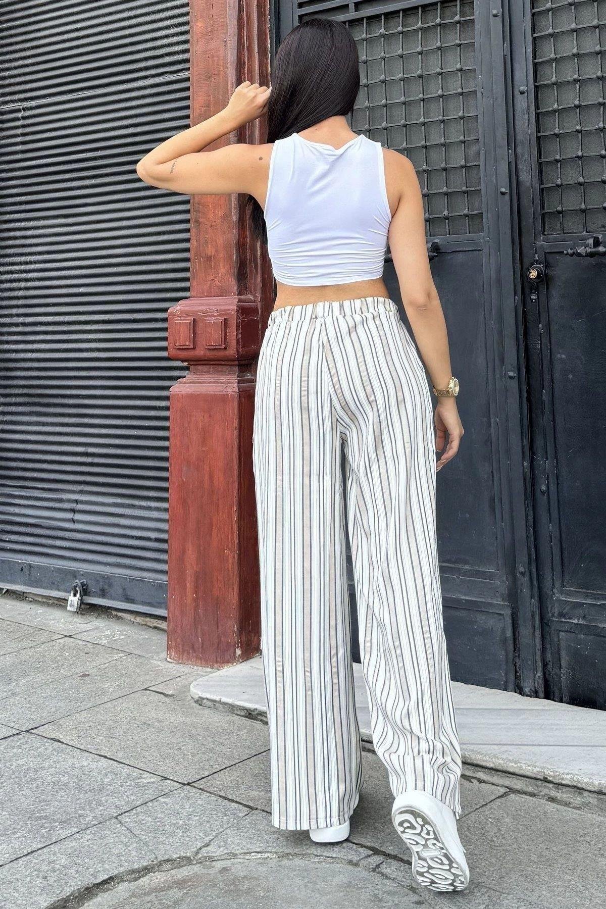 Kadın Bej Pantolon - 700-3258