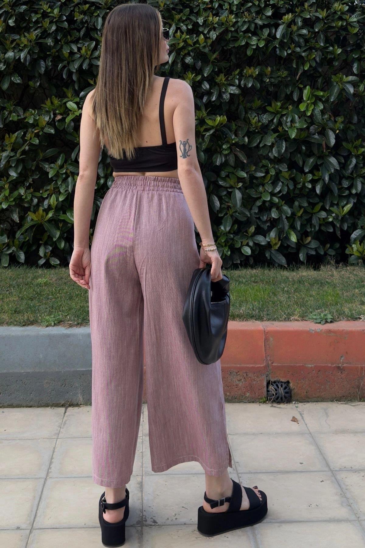 Kadın Bordo Pantolon - 700-3404