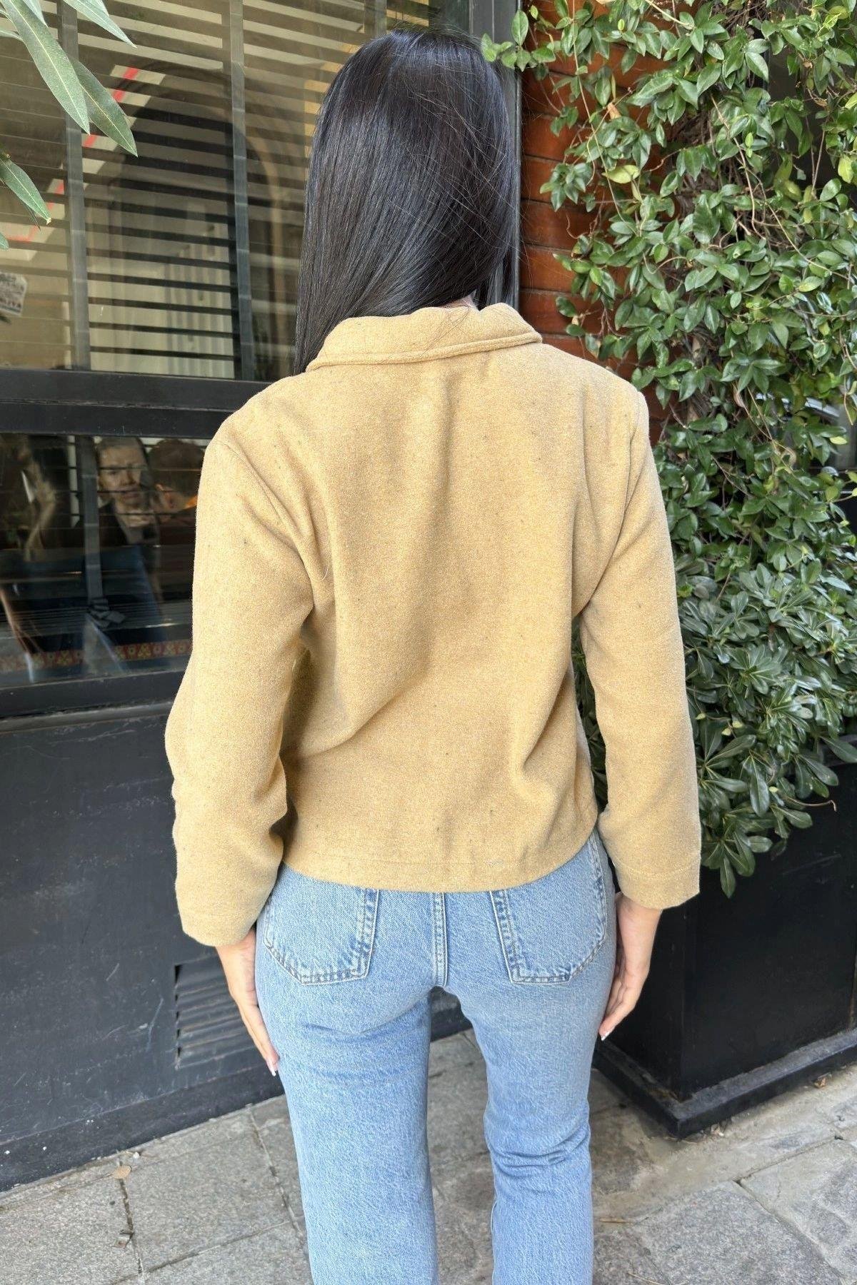 Kadın Camel Ceket - 700-3291