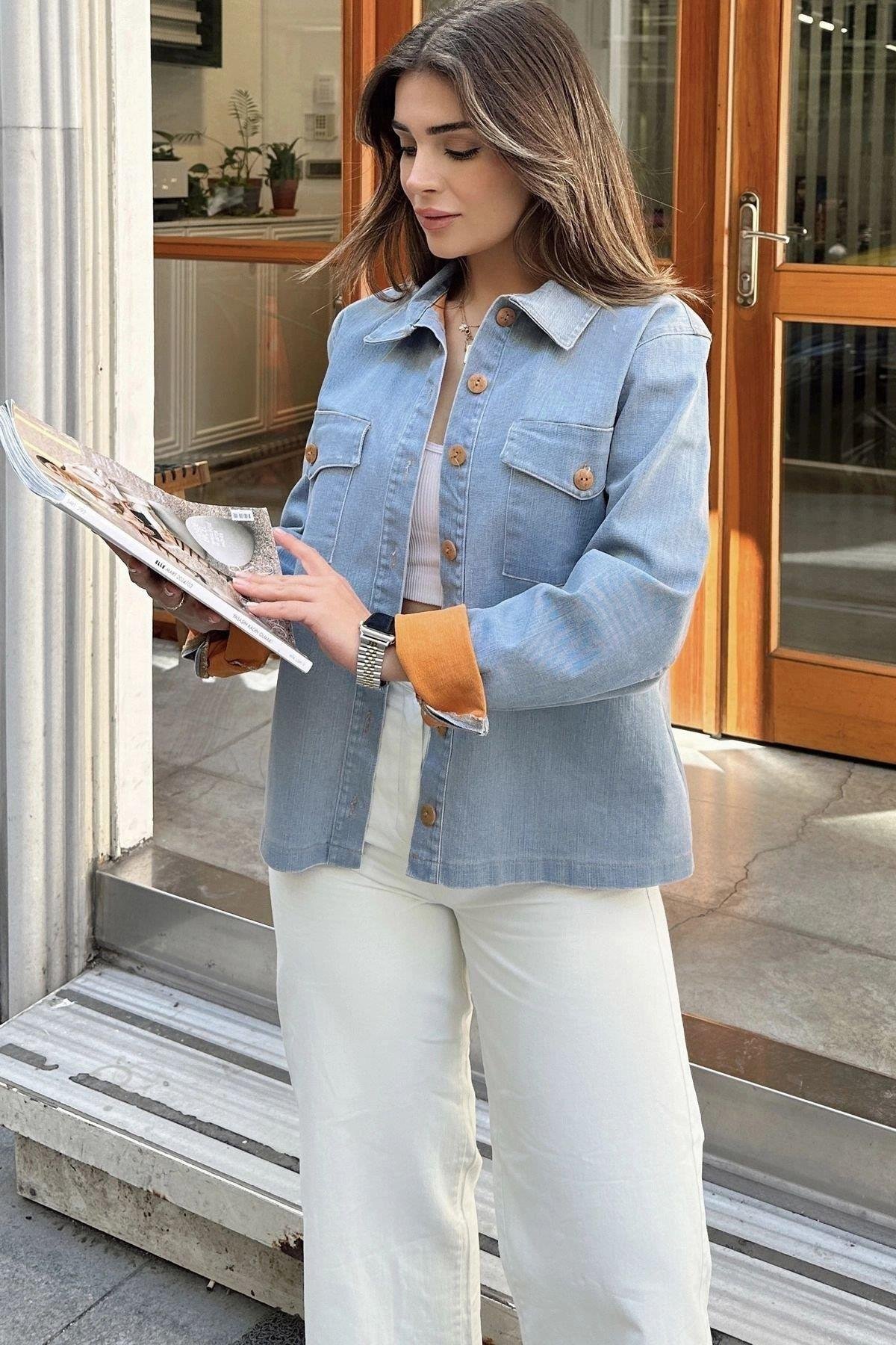Kadın Denim Ceket - 700-KT0078