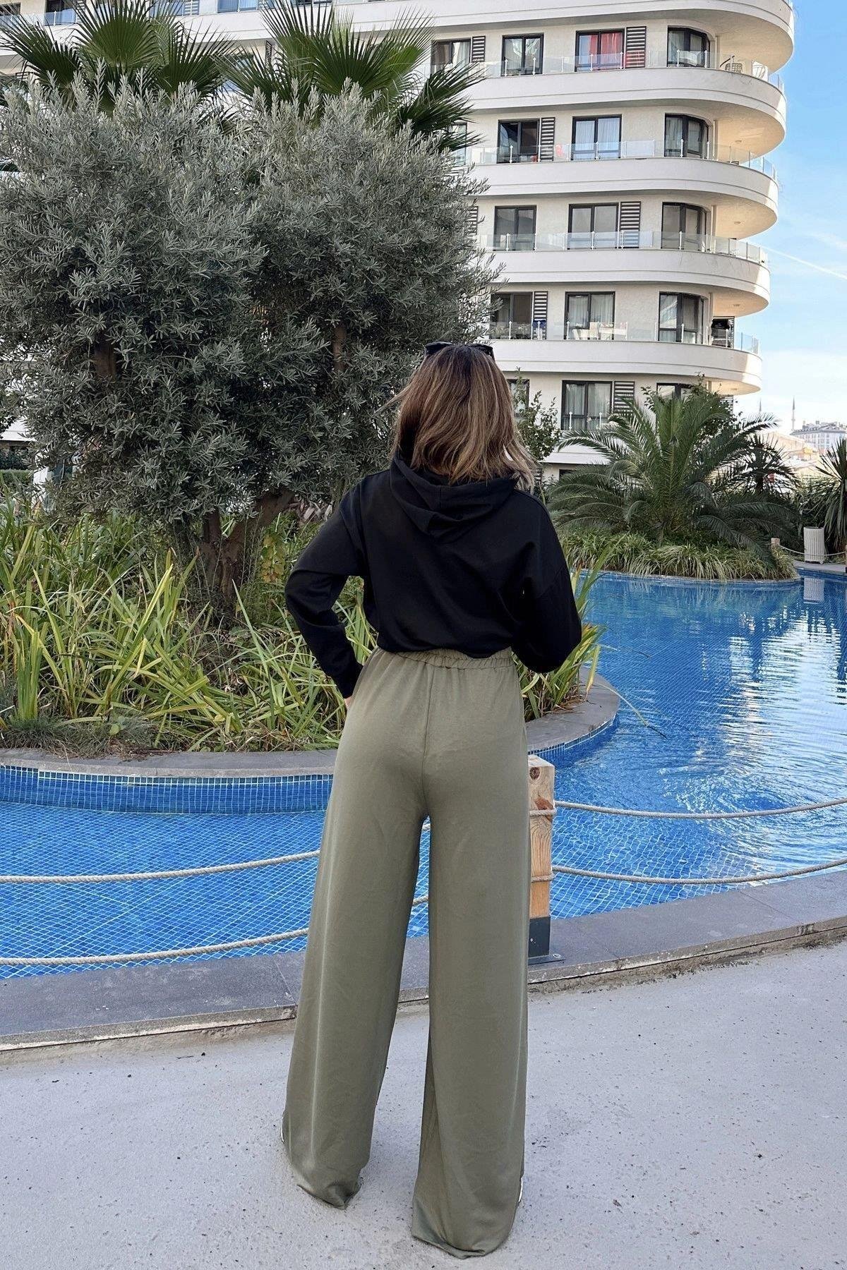 Kadın Haki Eşofman - 700-3465