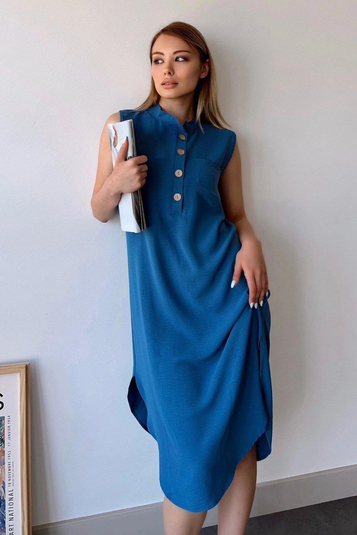 Kadın Indigo Elbise - 700-3138