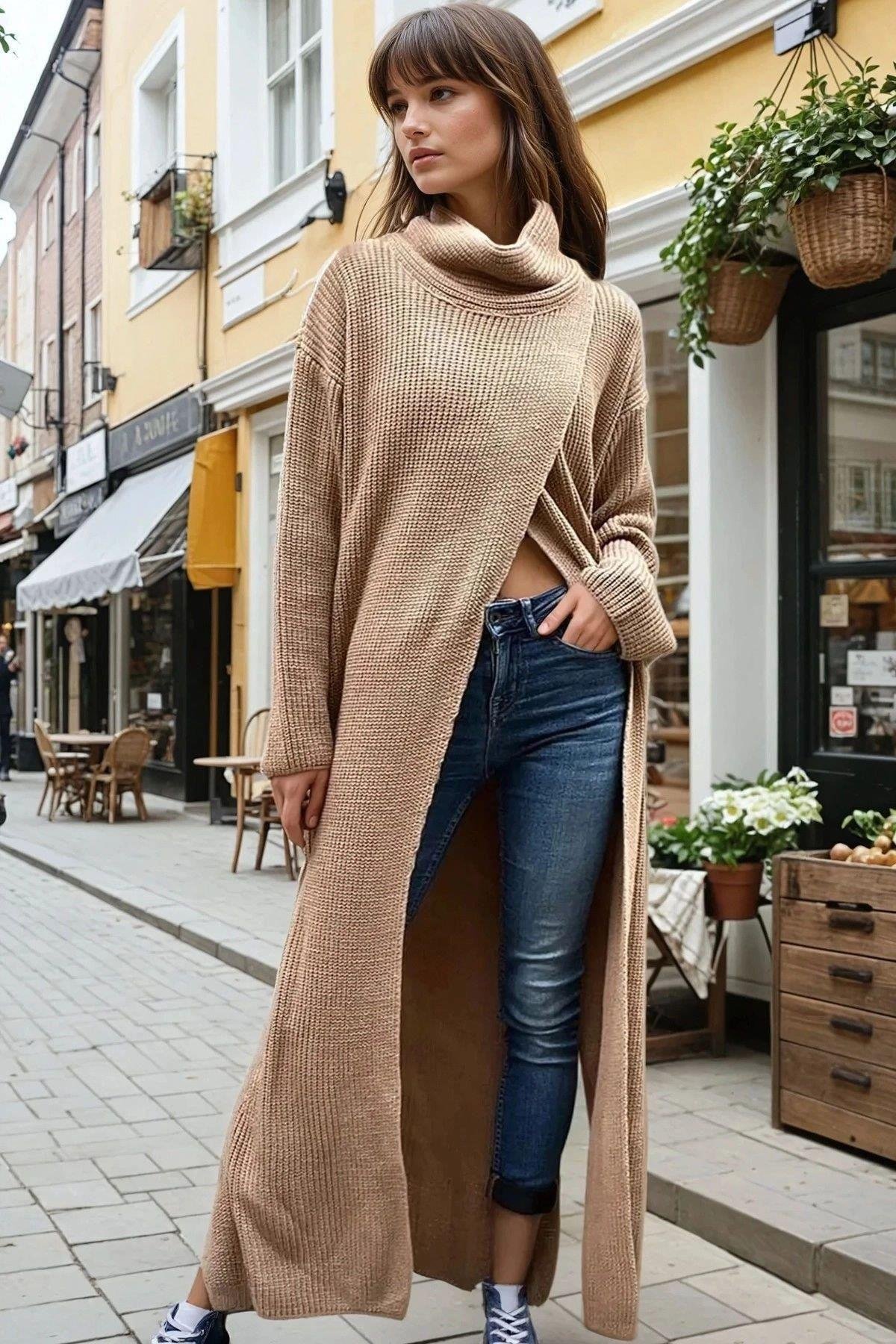 Kadın Kahve Elbise - 700-CCK95007