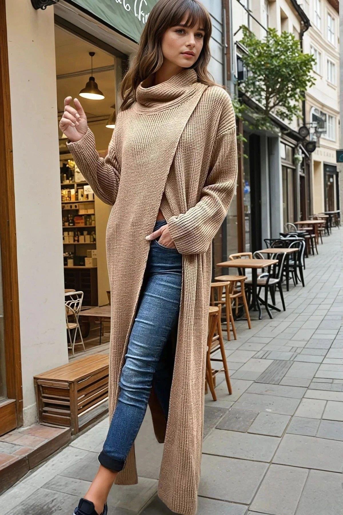 Kadın Kahve Elbise - 700-CCK95007