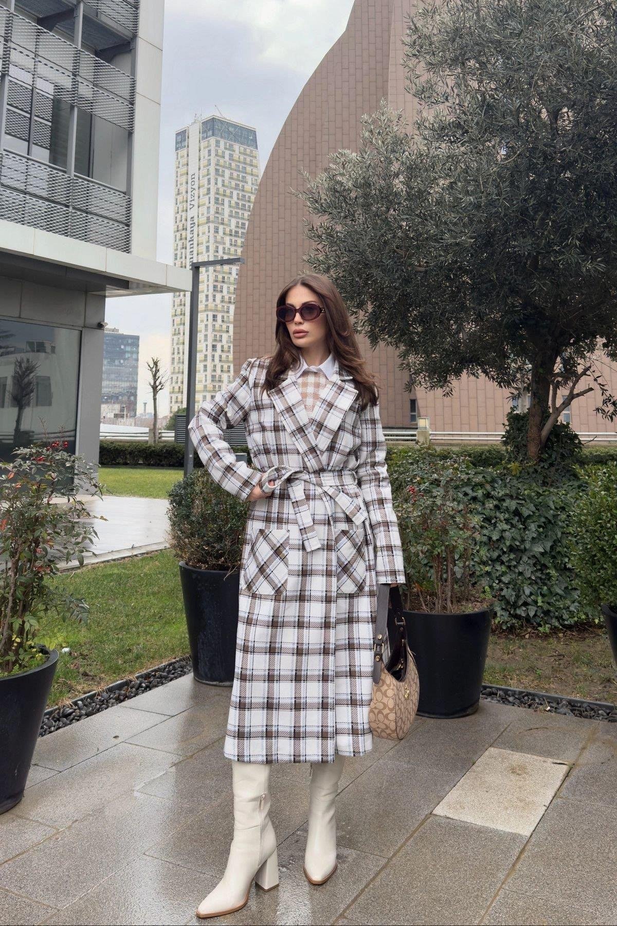 Kadın Kahve Trençkot - 700-3564