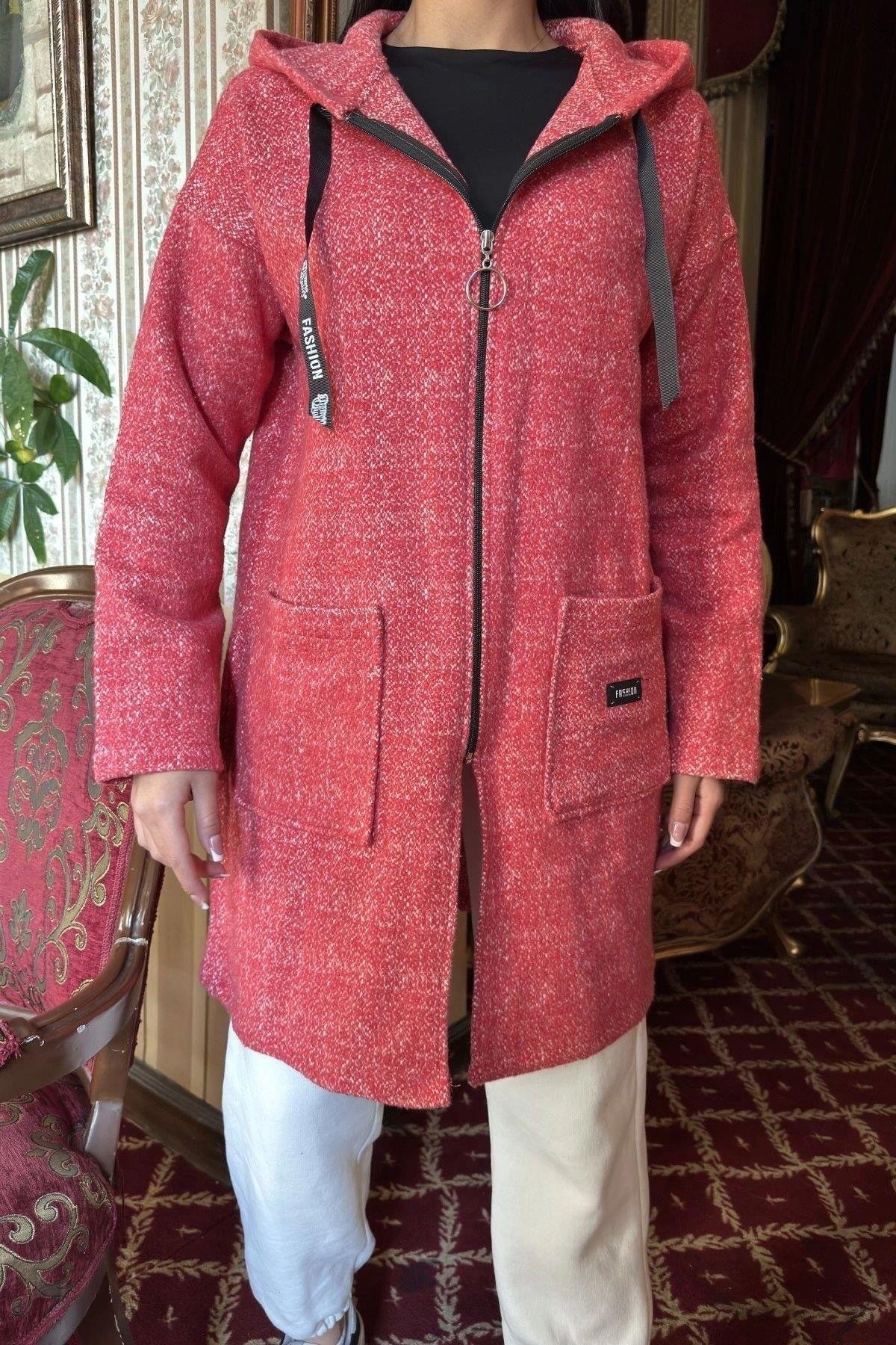 Kadın Kırmızı Kaşe - 700-3690