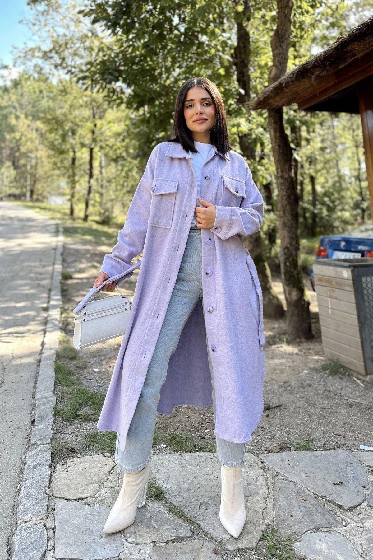 Kadın Lila Ceket - 700-3280