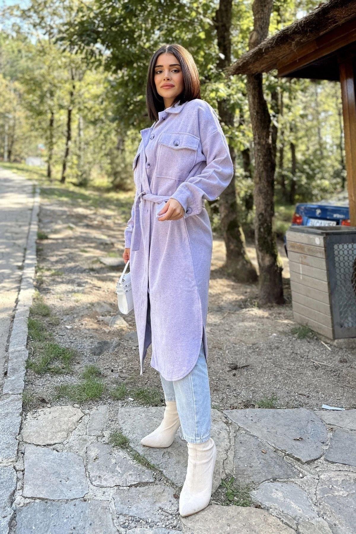 Kadın Lila Ceket - 700-3280
