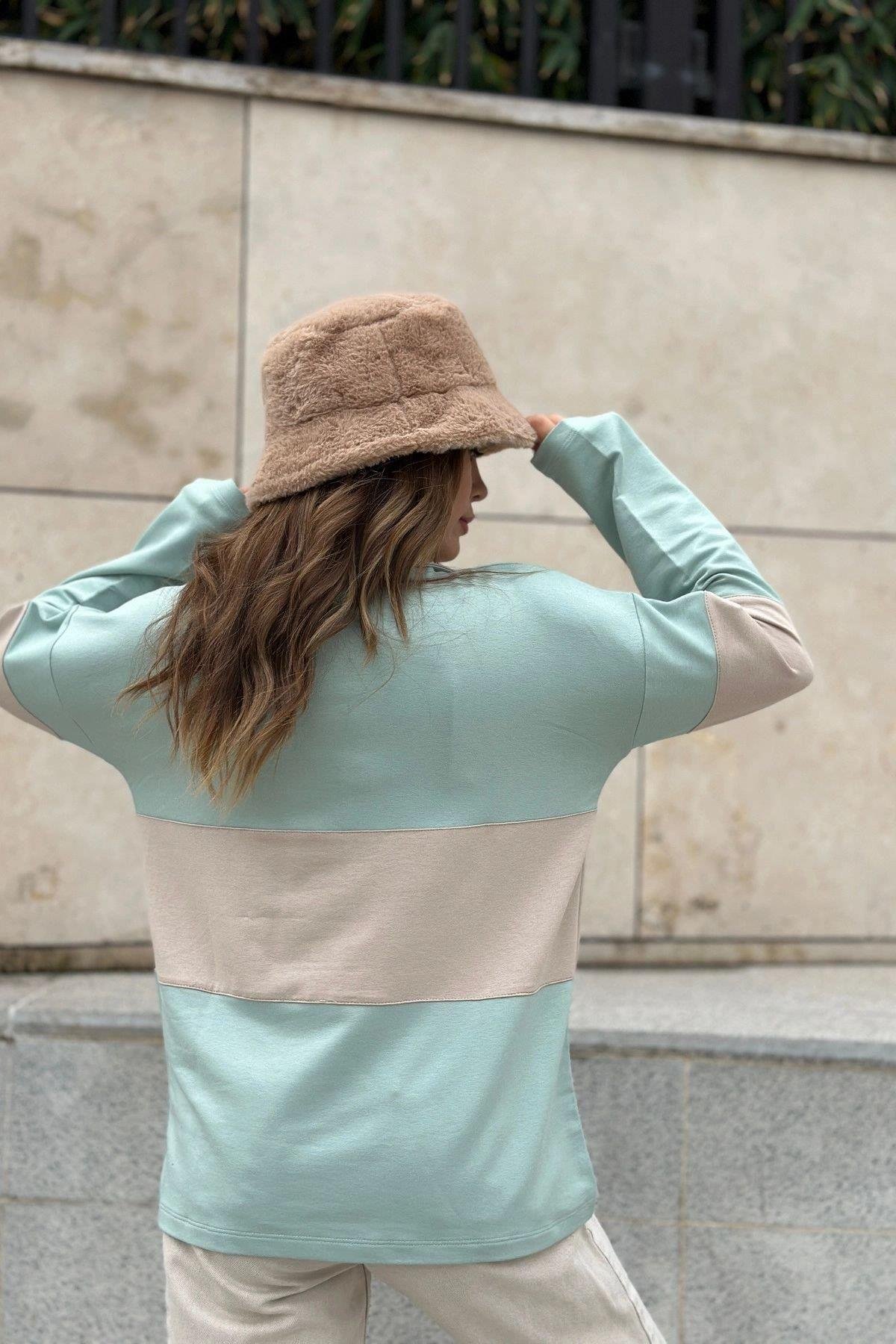 Kadın Mint Sweatshirt - 700-3471