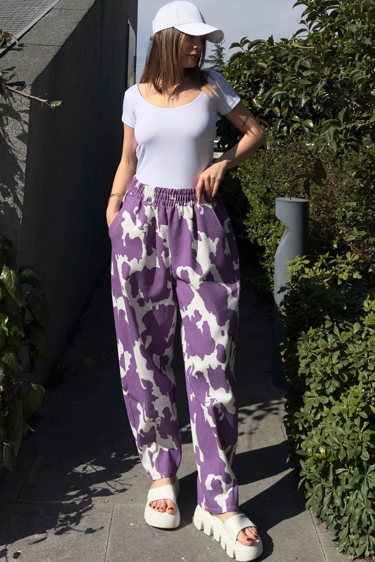 Kadın Mor Pantolon - 700-3548
