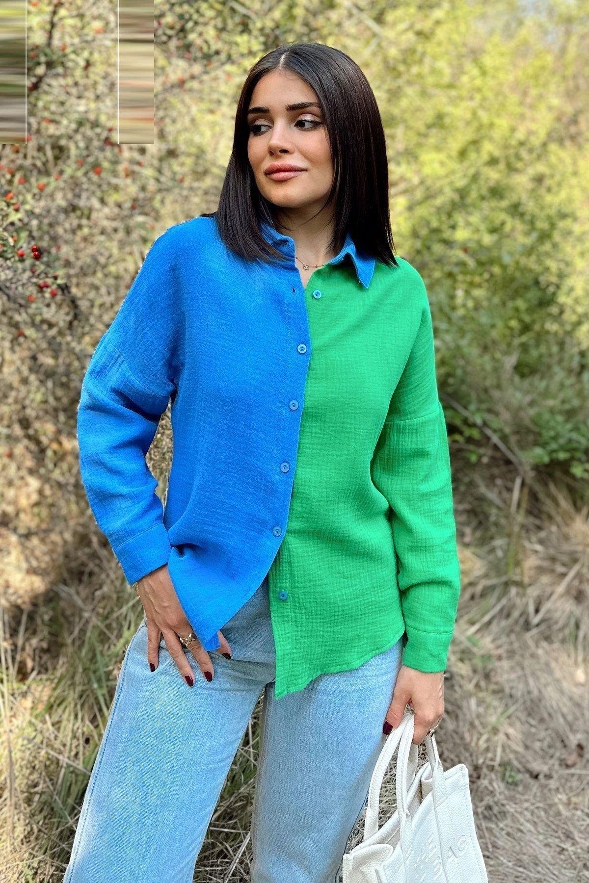 Kadın Muslin Gömlek - 700-3458