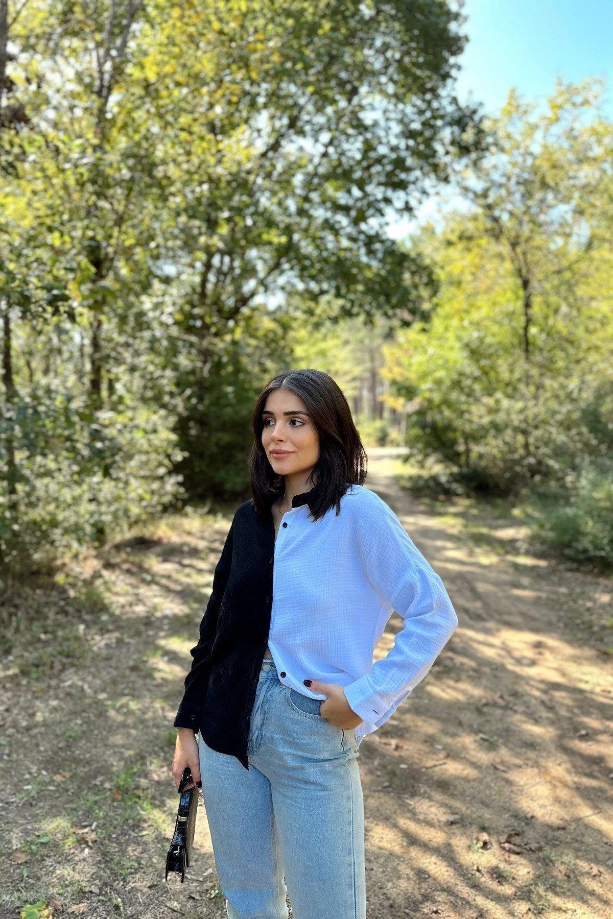 Kadın Muslin Gömlek - 700-3458