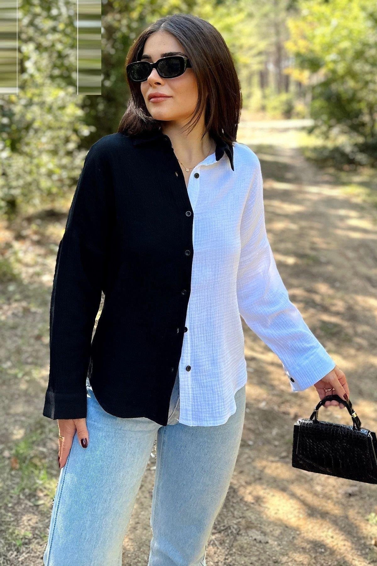 Kadın Muslin Gömlek - 700-3458