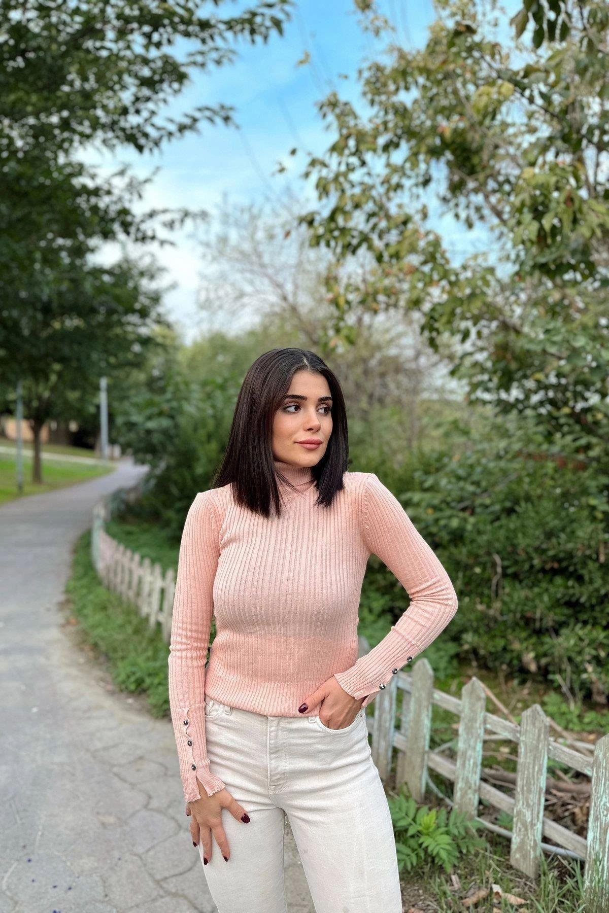 Kadın Pudra Triko - 700-K7527
