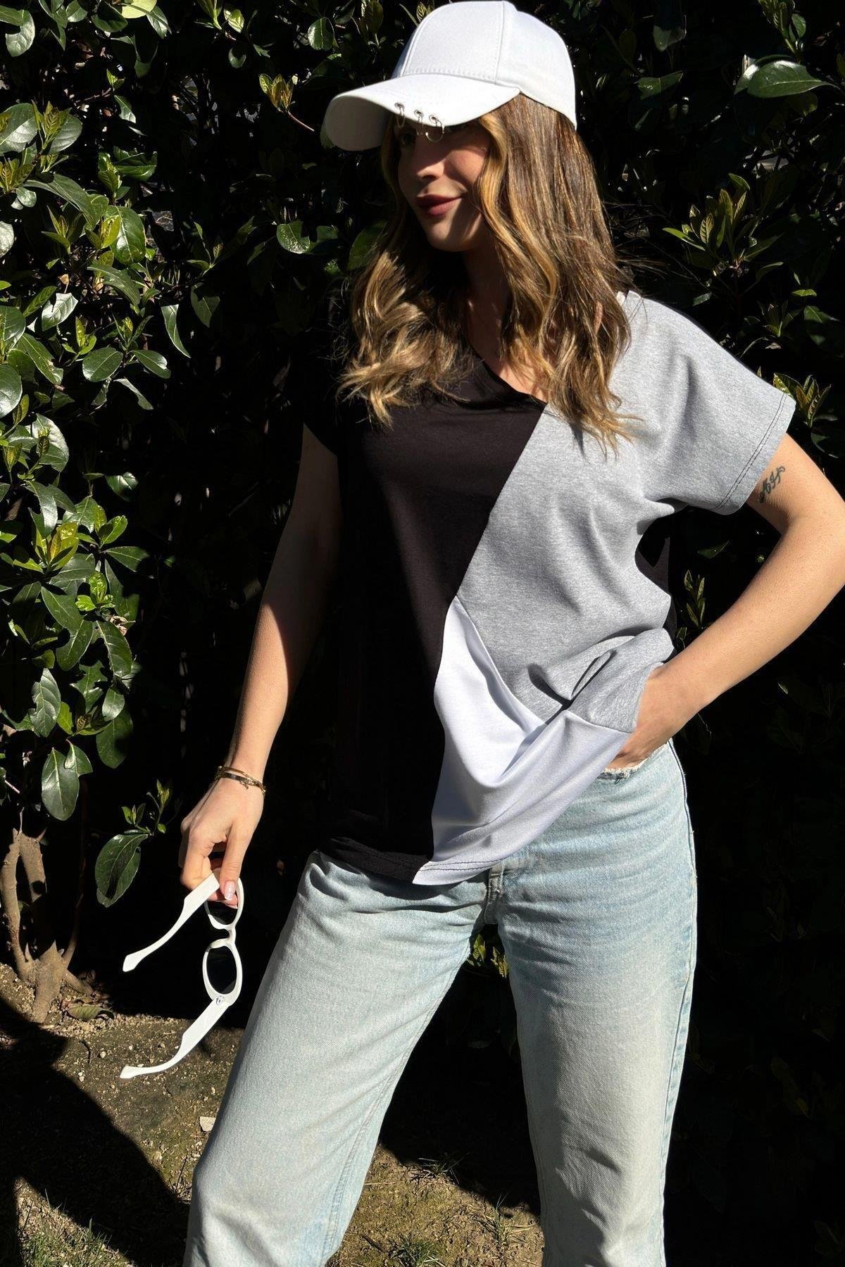 Kadın Salaş T-shirt - 700-3207