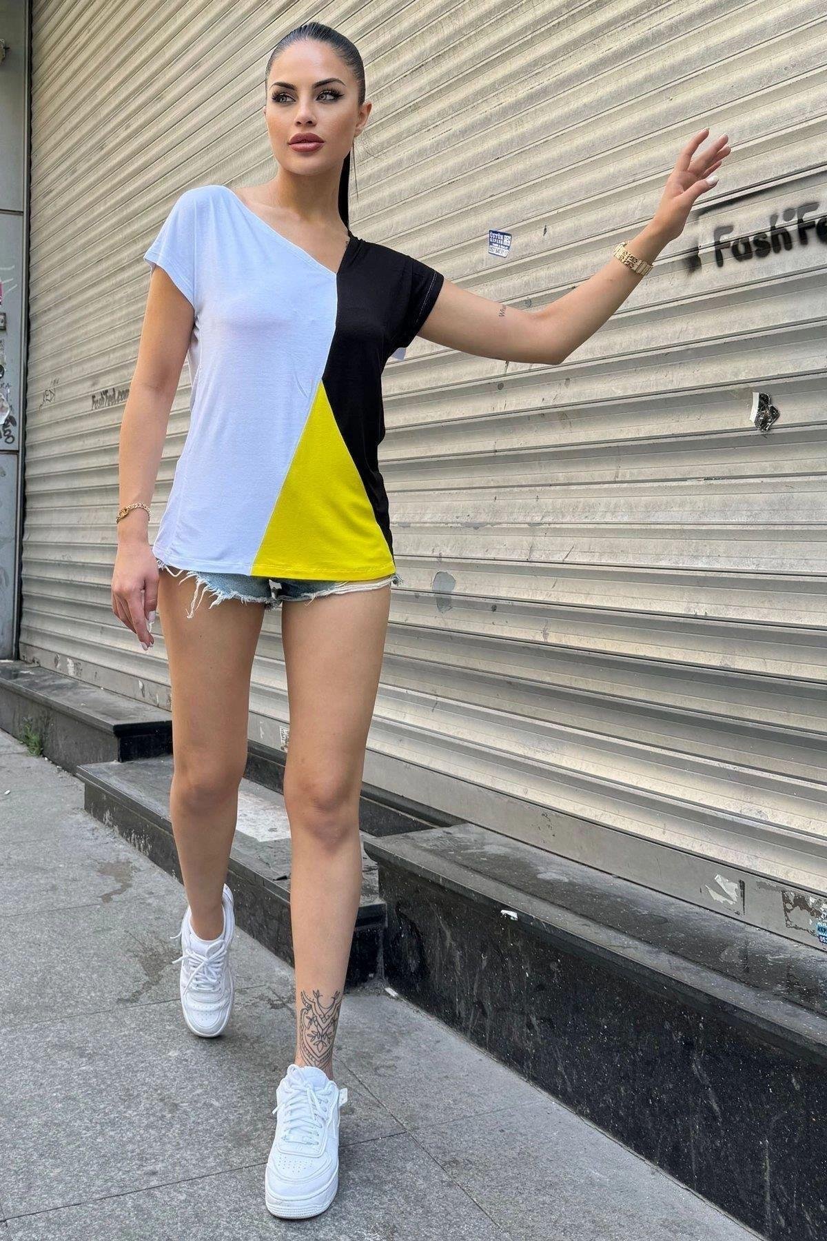 Kadın Salaş T-shirt - 700-3207