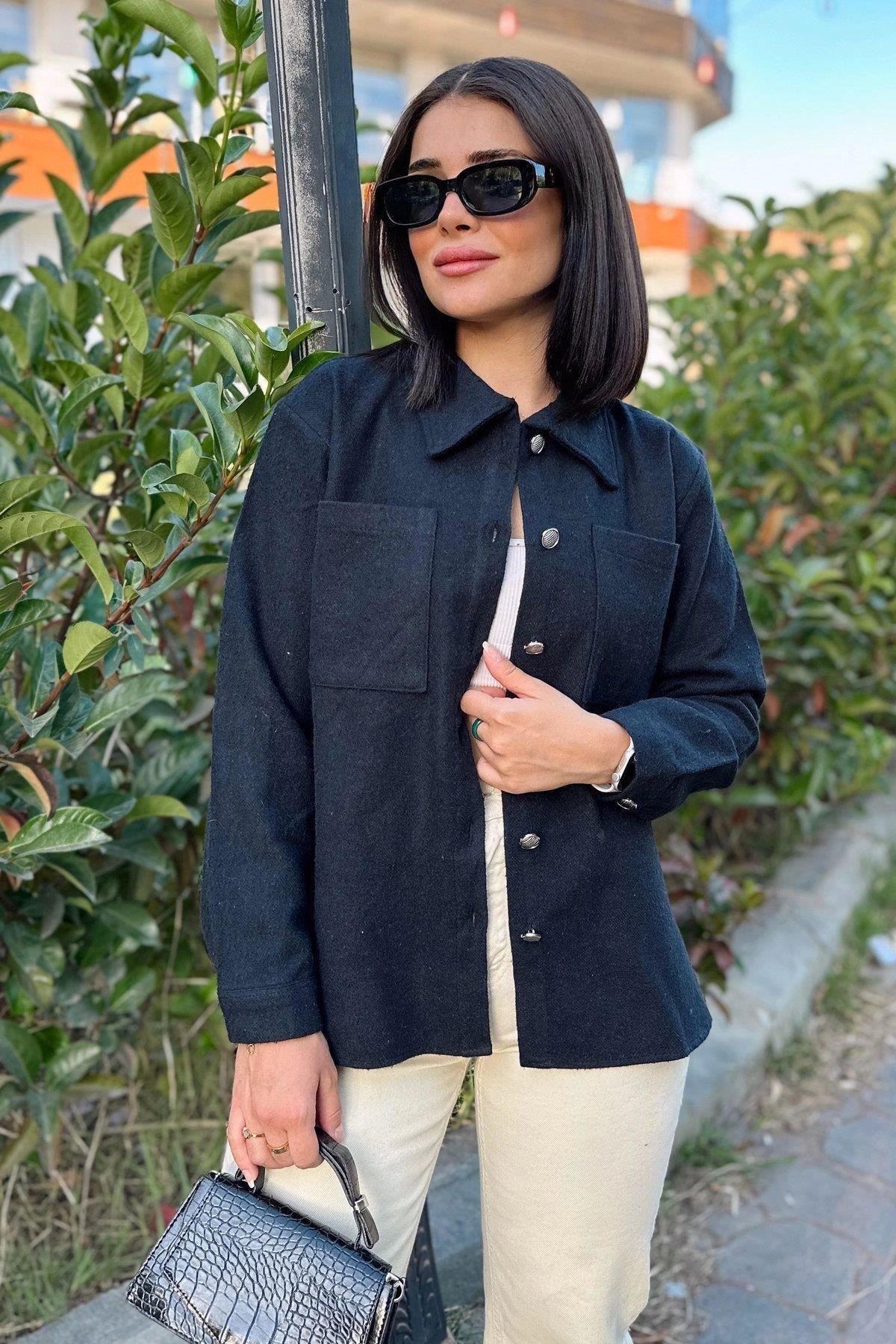 Kadın Siyah Ceket - 700-3275