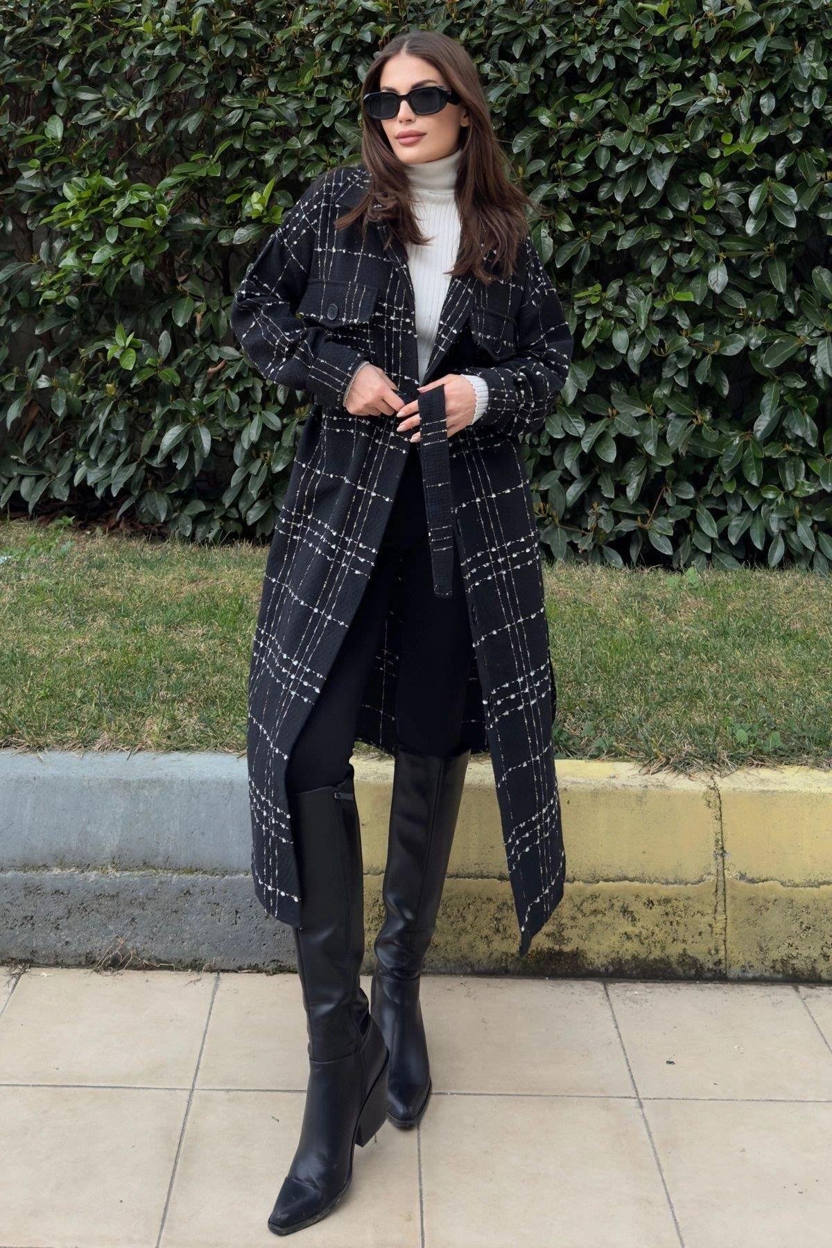 Kadın Siyah Ceket - 700-3499
