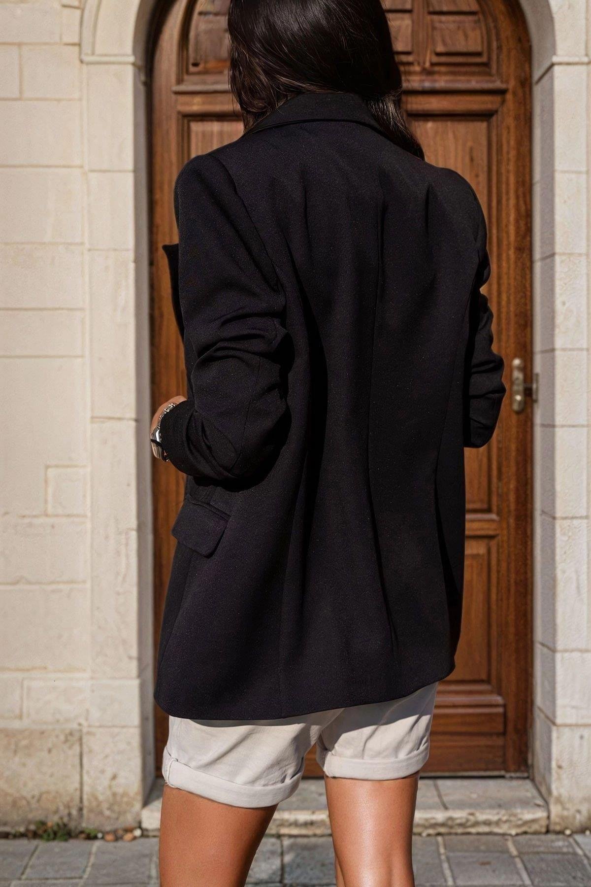 Kadın Siyah Ceket - 700-SS-3701