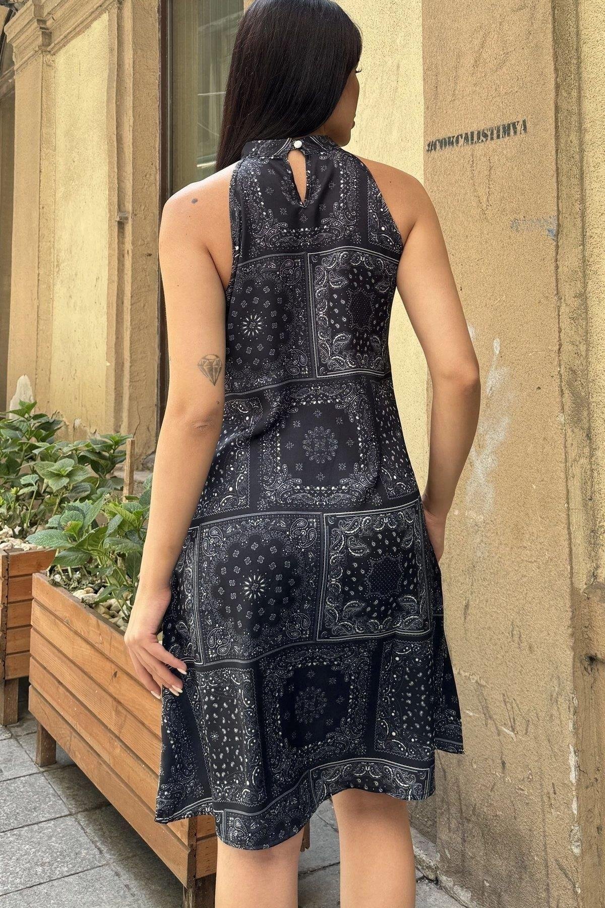 Kadın Siyah Elbise - 700-3238