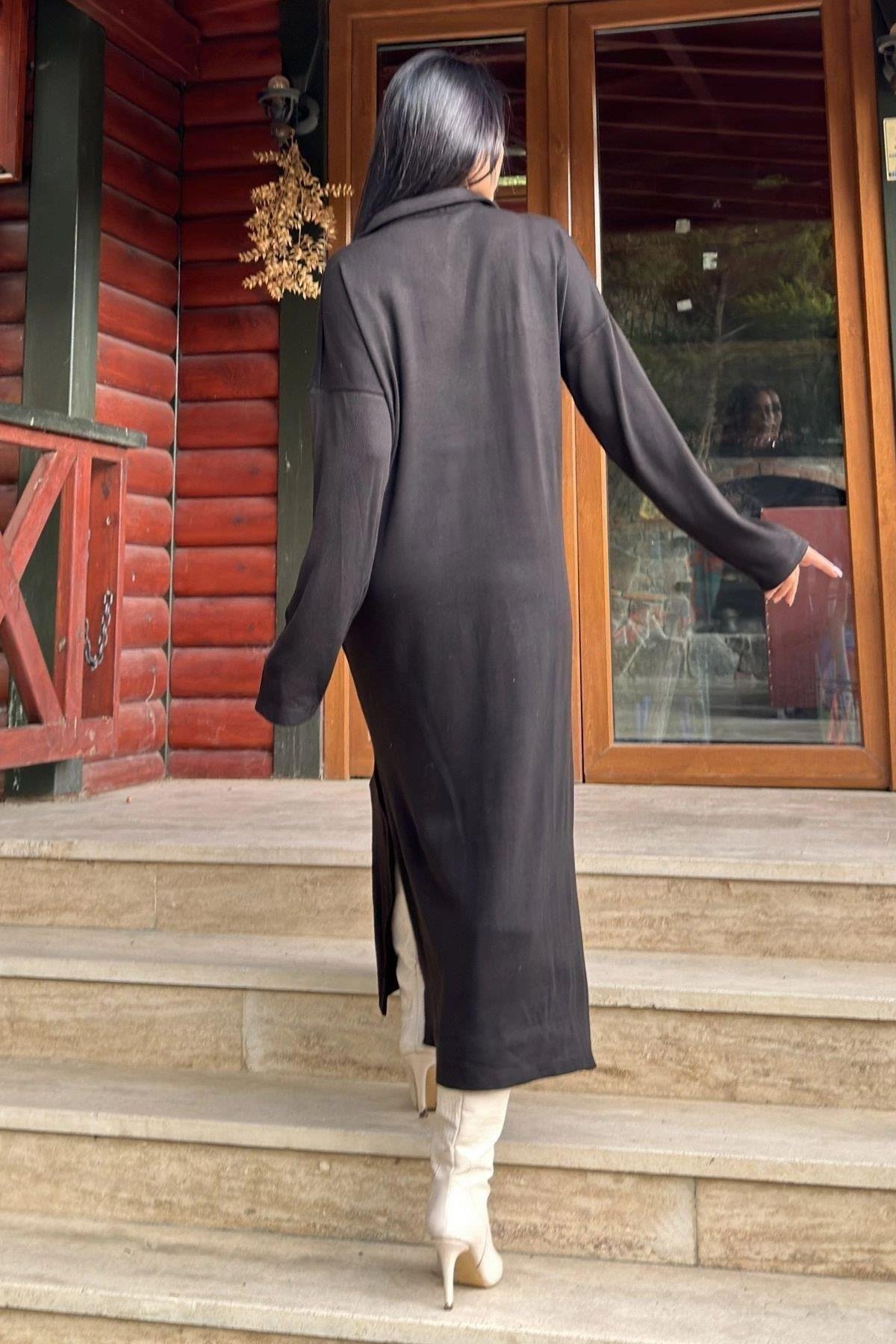 Kadın Siyah Elbise - 700-3660