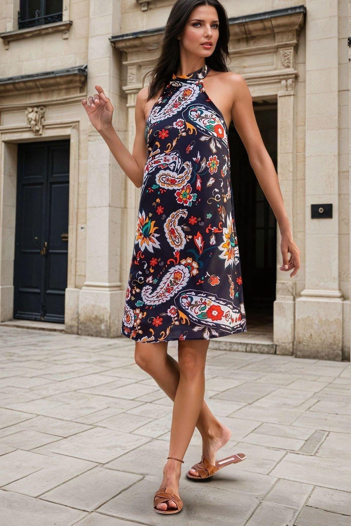 Kadın Siyah Elbise - 700-SS22-6890
