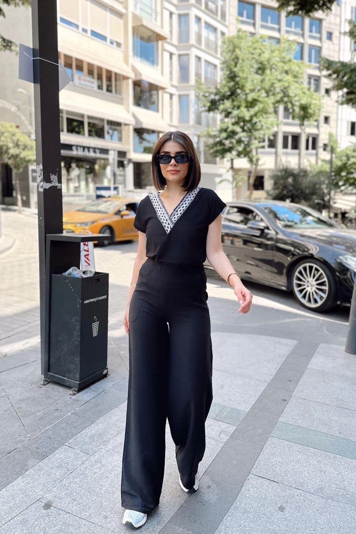 Kadın Siyah Pantolon - 700-2933