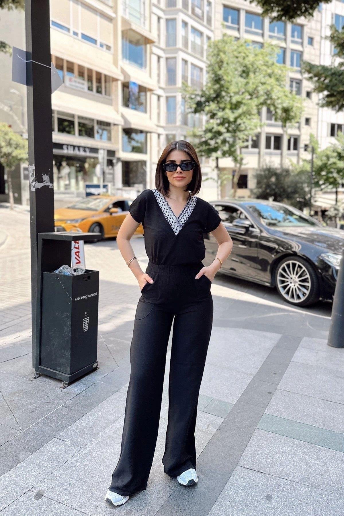 Kadın Siyah Pantolon - 700-2933