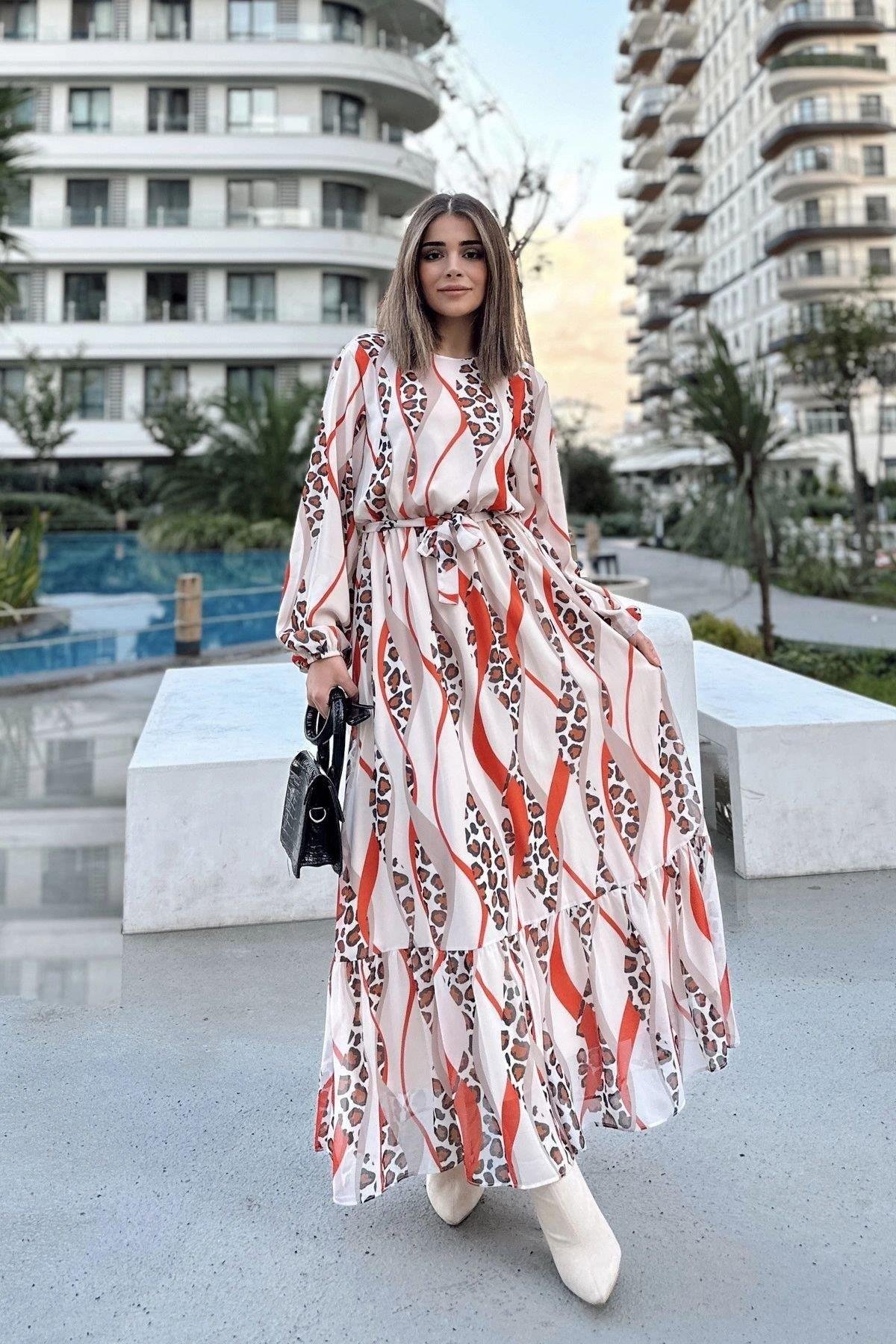 Kadın Uzun Elbise - 700-3349