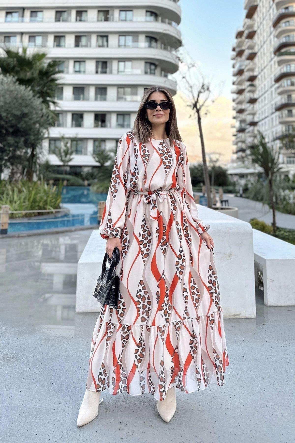 Kadın Uzun Elbise - 700-3349