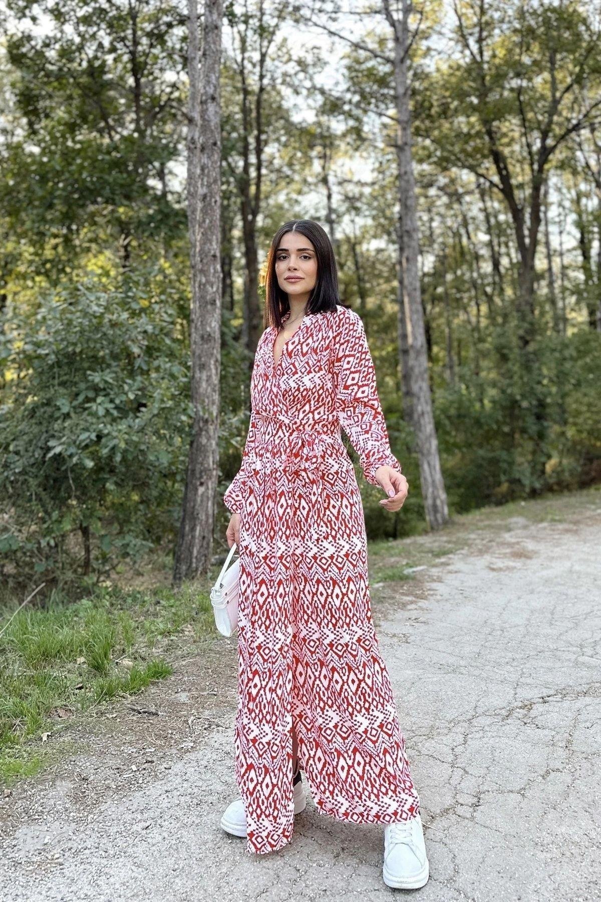 Kadın Uzun Elbise - 700-3415