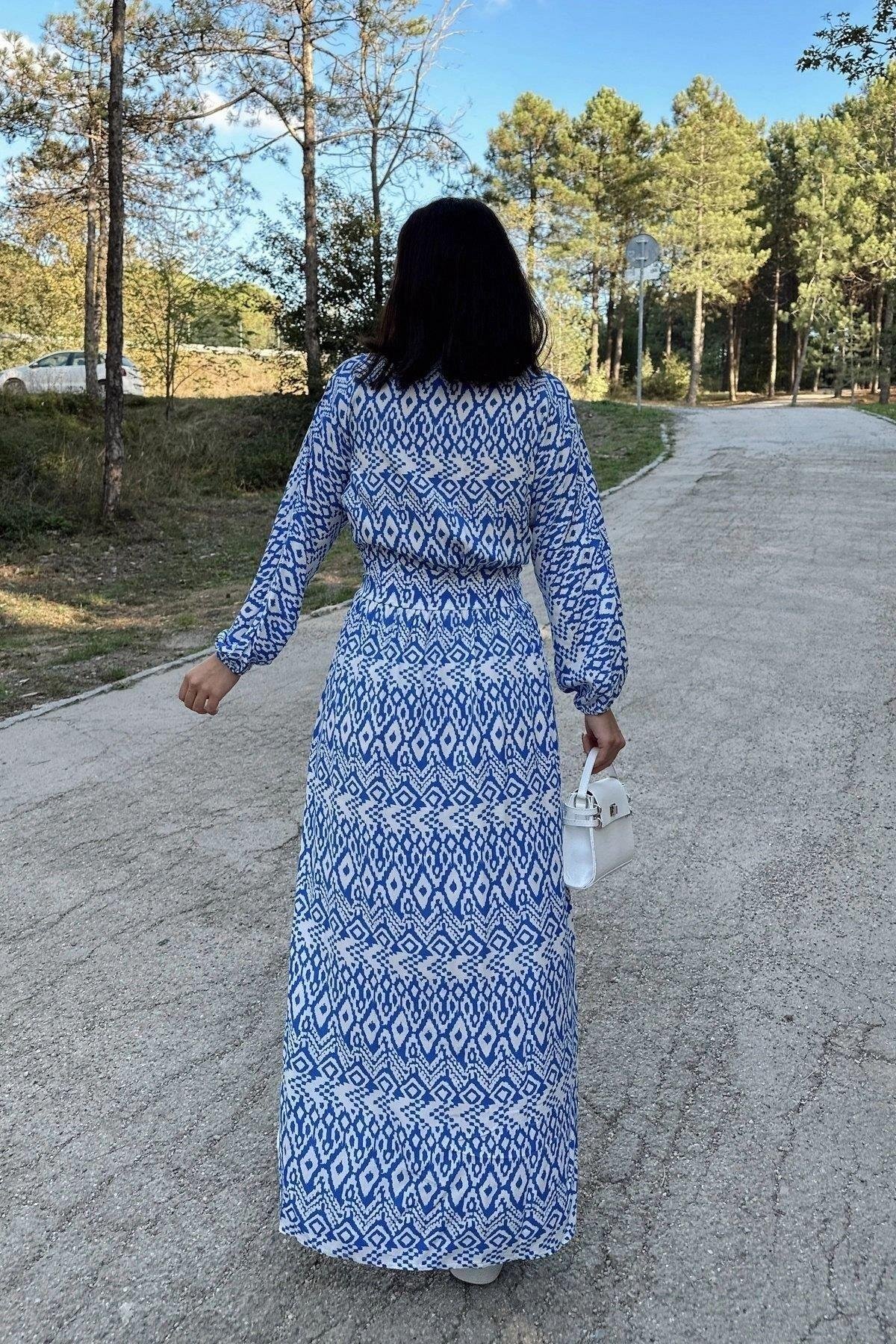 Kadın Uzun Elbise - 700-3415