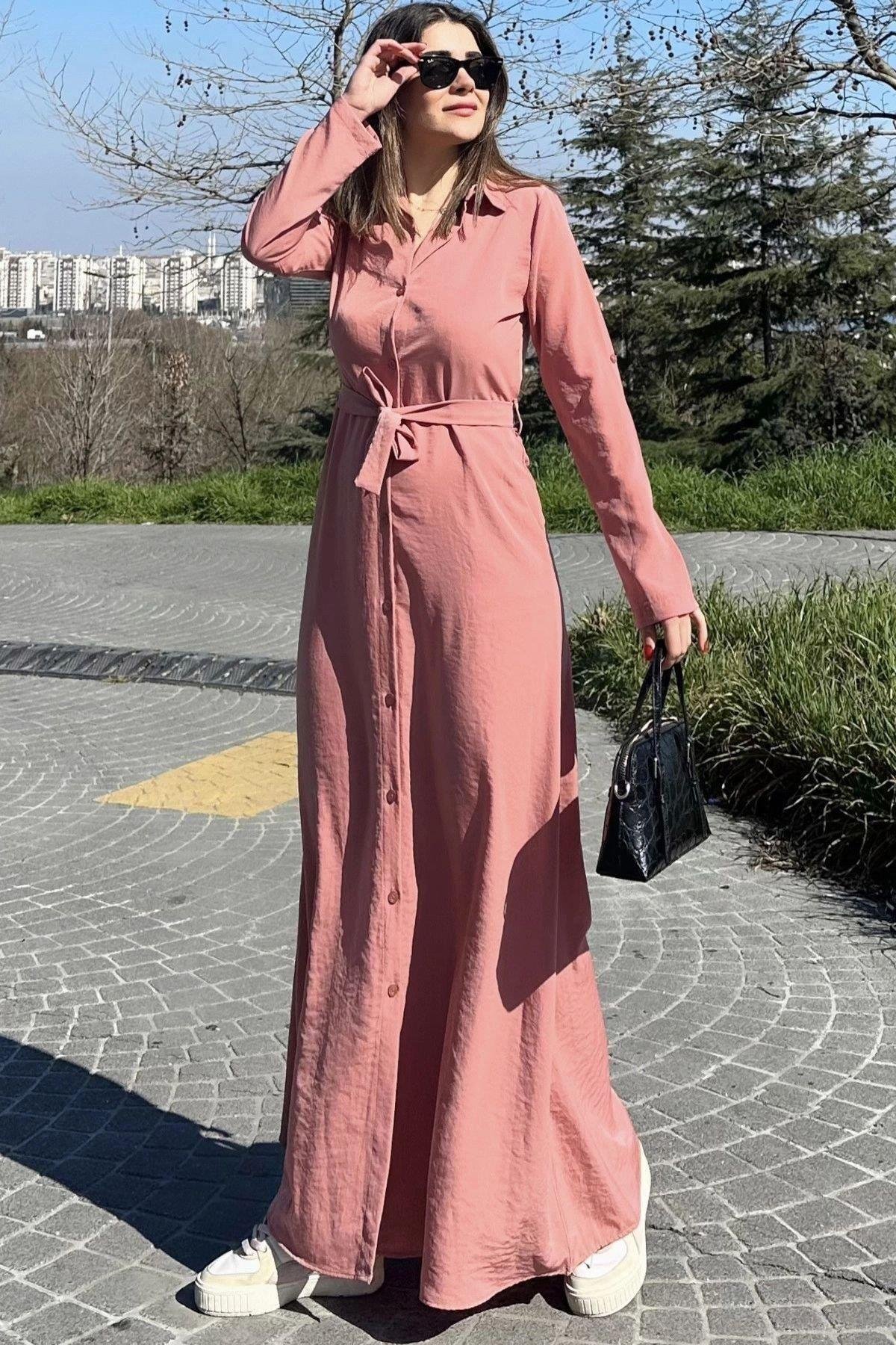 Kadın Uzun Elbise - 700-3576