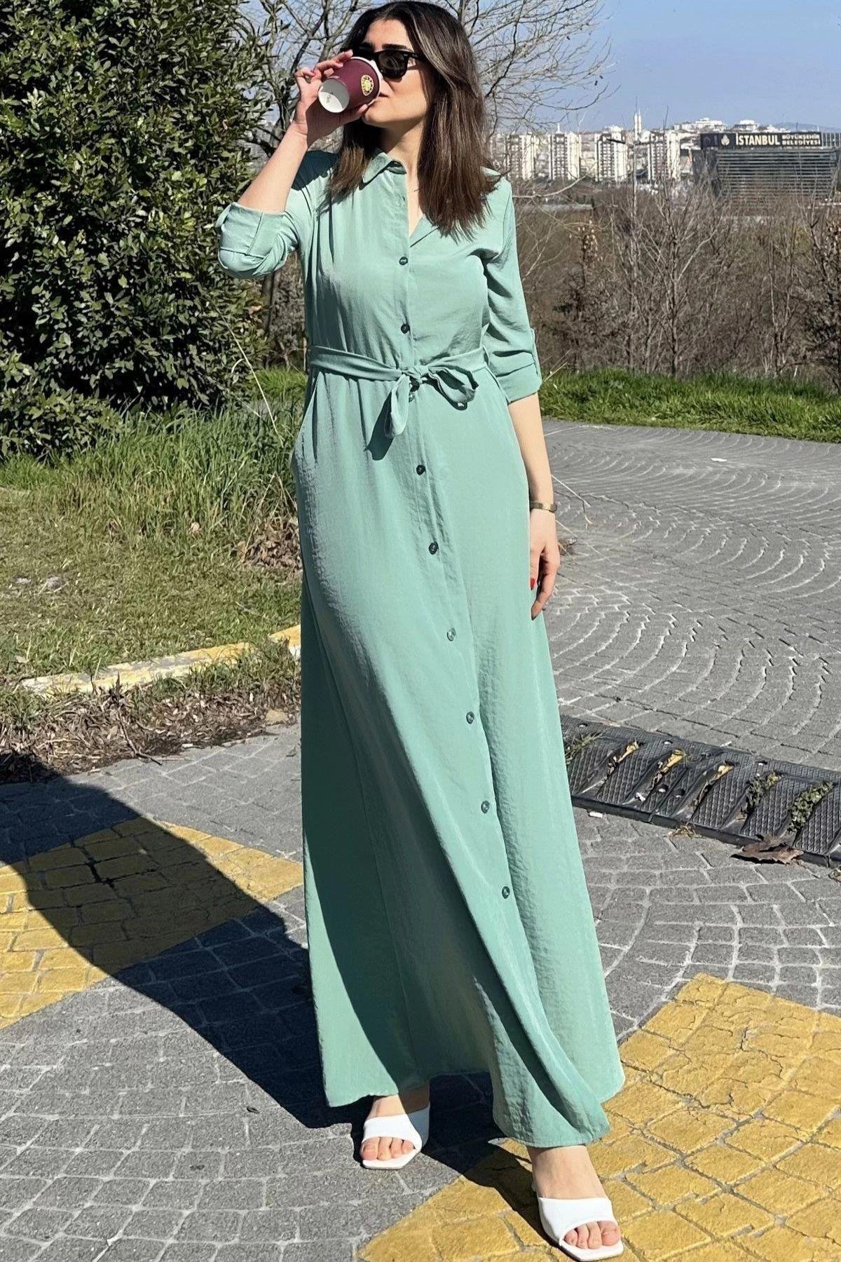 Kadın Uzun Elbise - 700-3576