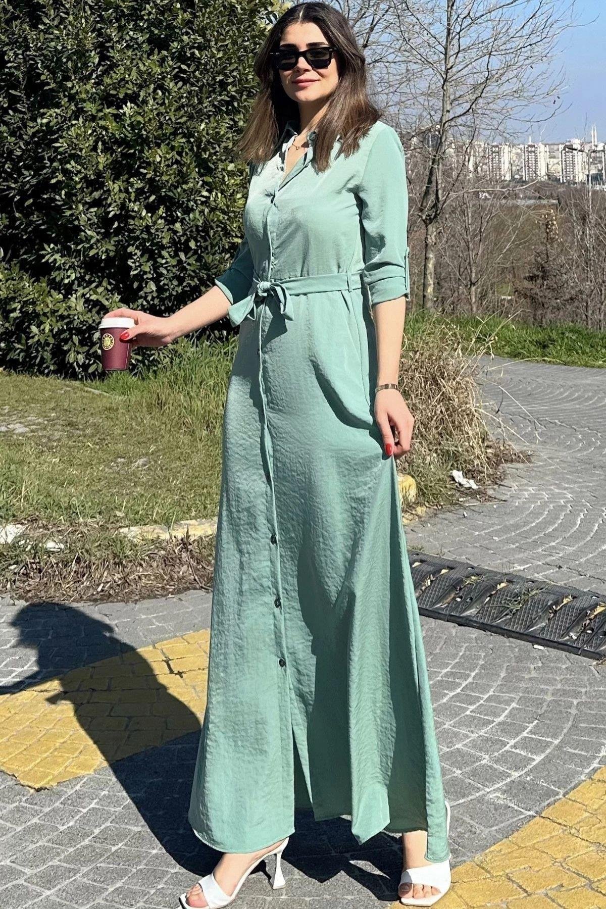 Kadın Uzun Elbise - 700-3576