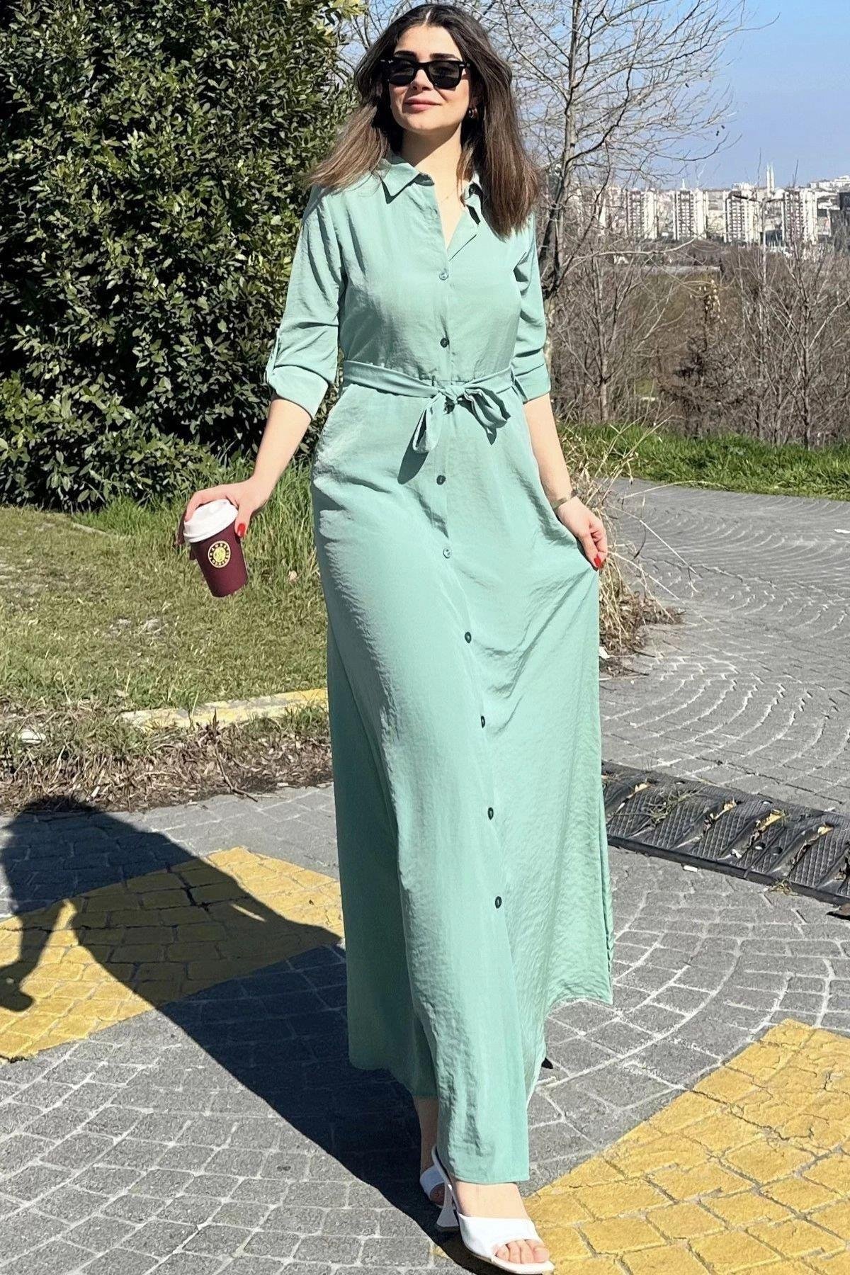 Kadın Uzun Elbise - 700-3576