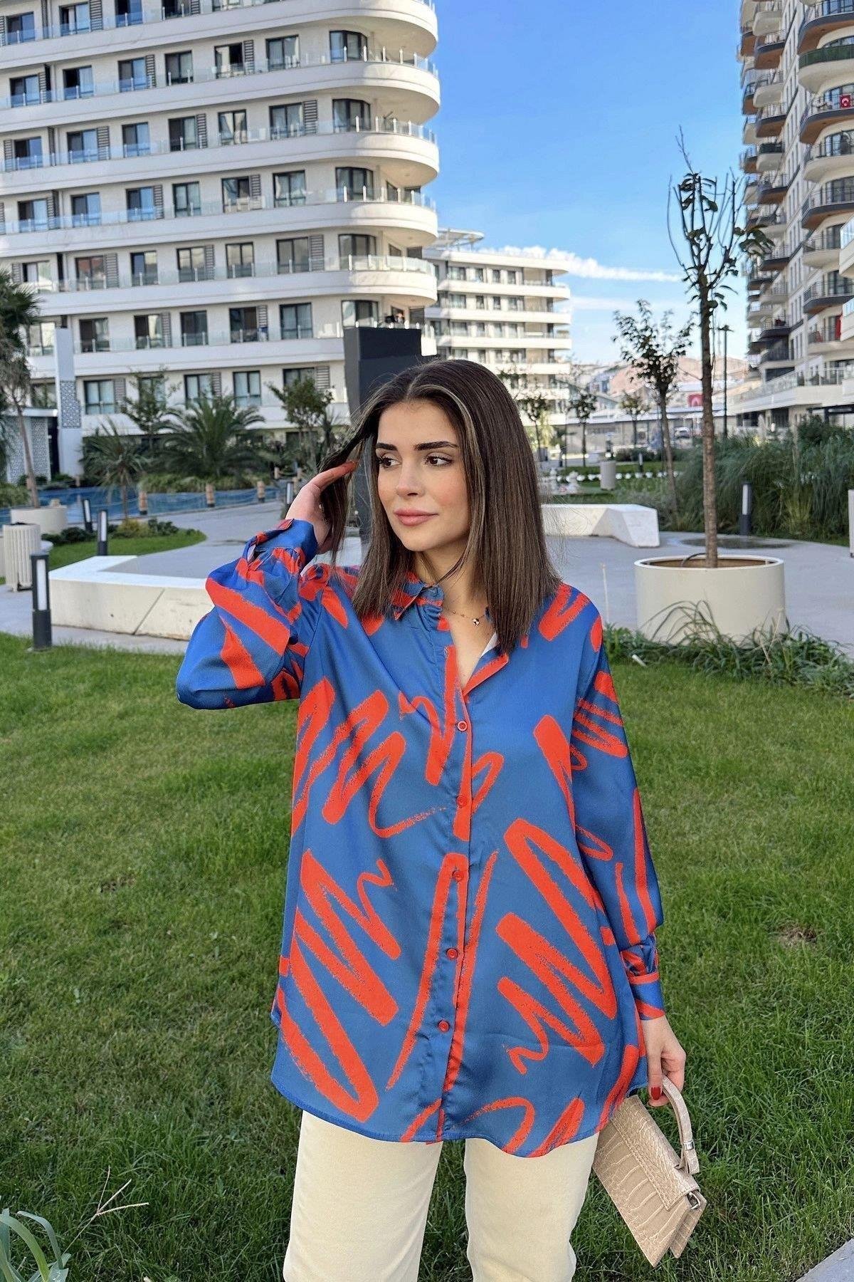 Kadın Uzun Gömlek - 700-3344